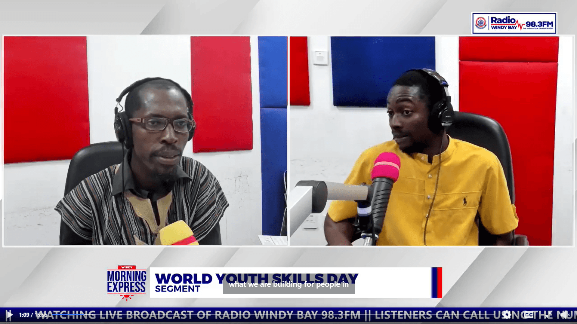 Live on WindyBay 98.3FM: Sampson Dzivor Talks Boafo Accessibility on Youth Skills Day